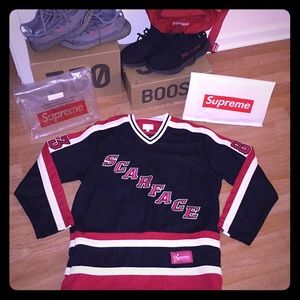 Supreme x Scarface Hockey Jersey Black